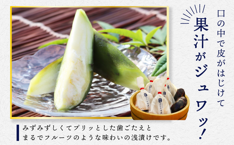 「特選最上級品」天然素材 水なす浅漬け 8個【新鮮 野菜 泉佐野産 茄子 やさい 高評価 数量限定】 099H3086
