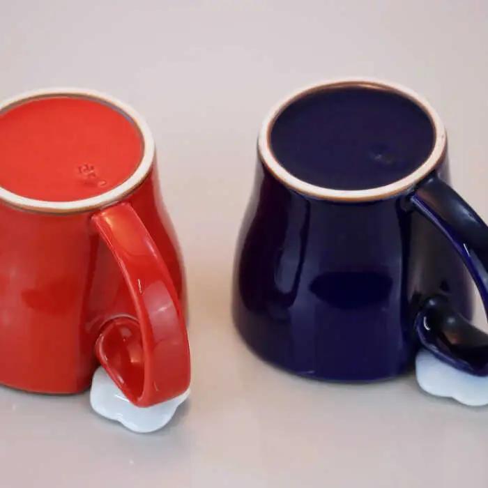 【波佐見焼】花絵蒔（はなえまき）ペア マグカップ スープマグ スープカップ 陶器 食器 皿 【仙右エ門陶房】 [ZD17] 波佐見焼