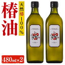 【ふるさと納税】やぶ椿100％　食用椿オイル480ml 2本セット オリーブオイルを超えるオレイン酸含有量！【株式会社ハヤシ】