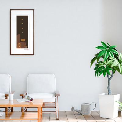 ふるさと納税 綾部市 ＼注目の和紙アート/ 【絵画】やさしい記憶1　額装サイズ300mmx600mm　阿波紙 |  | 03