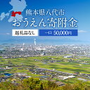 【ふるさと納税】返礼品なし 熊本県八代市 おうえん寄附金(50,000円単位でご寄附いただけます)