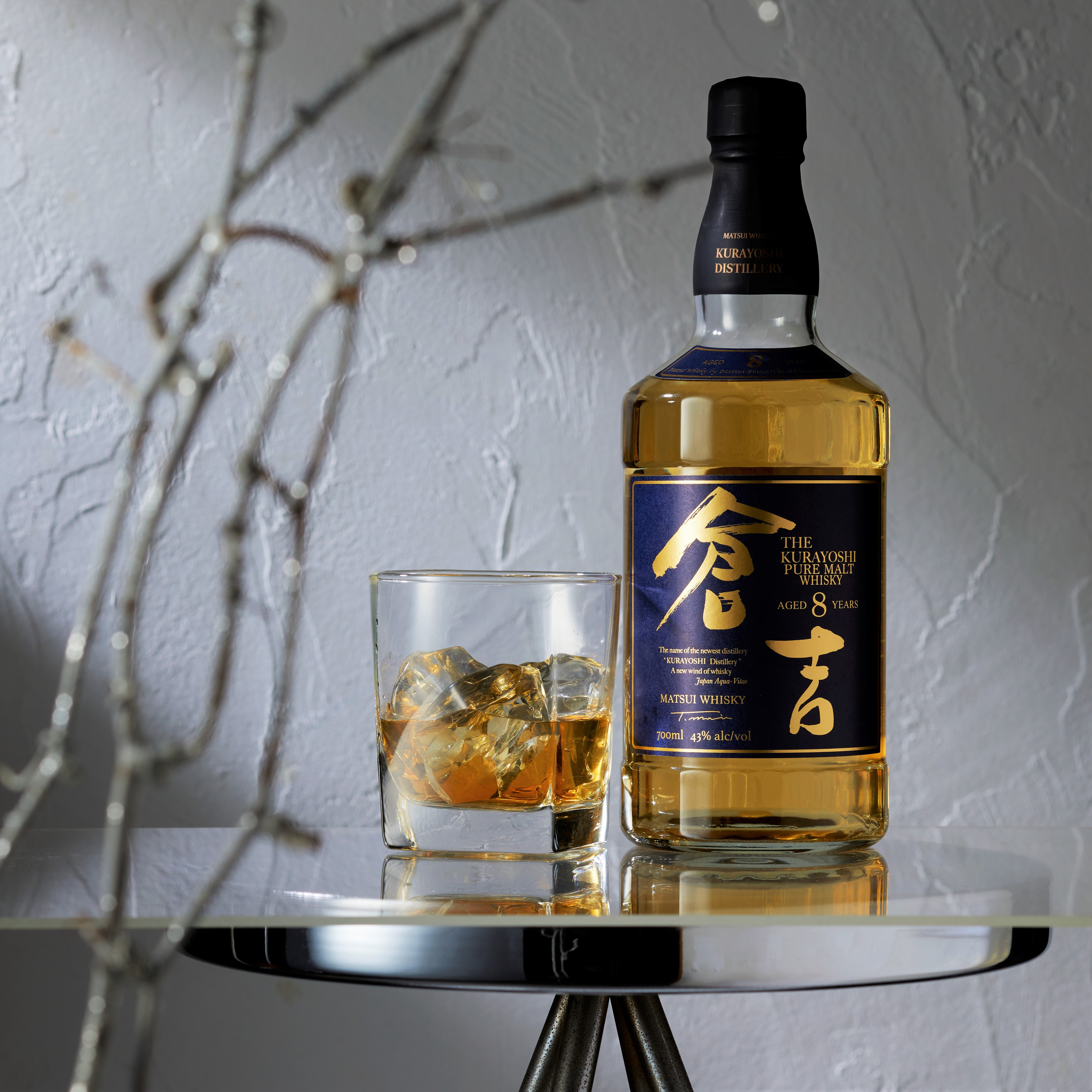 マツイピュアモルト倉吉 8年　：度数/43％　樽の種類/ホワイトオーク