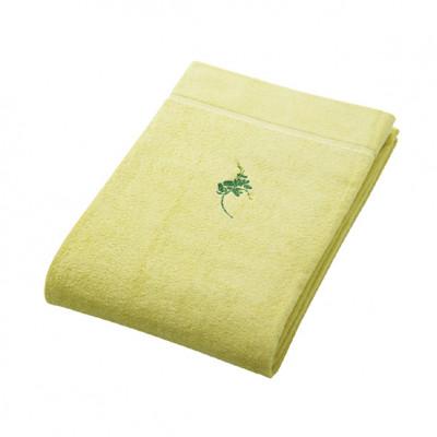 ふるさと納税 和泉市 オーガニックコットン タオルケット　ミモザ 刺繍入 (色:ミモザイエロー) |  | 01