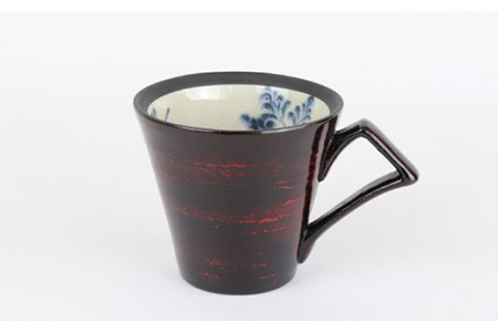 【美濃焼】漆陶 コーヒーカップ＆ソーサー 曙【宗山窯】 食器 マグカップ プレート 皿 C/S カップ＆ソーサー セット 漆 呉須 染付 工芸品 職人 黒 ブラック 陶器 送料無料 [MBI007]