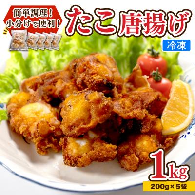ふるさと納税 下関市 たこ 唐揚げ 1kg 小分け 蛸 カラアゲ 下関 山口 AU300-NT