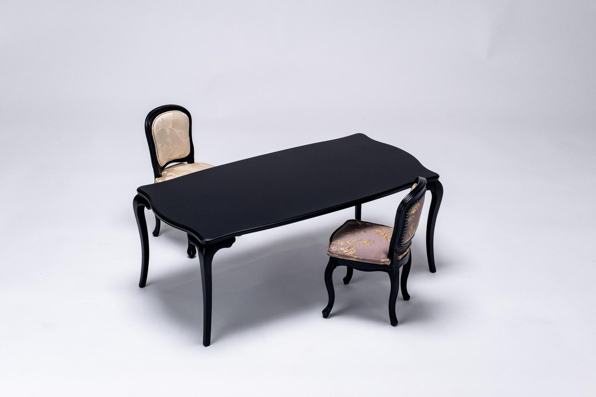 【ブラック】松永工房 Petit. Continue プティ・ダイニングテーブル ミニチュア家具 1／3家具 ドール家具 ドール 40～60センチ対応 インテリア アンティーク家具 木製 テーブル ダ