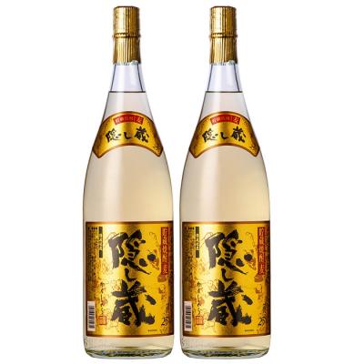ふるさと納税 いちき串木野市 本格麦焼酎「隠し蔵」1800ml 一升瓶 2本 25度 白麹 樽 で 貯蔵熟成 糖質ゼロ |  | 01