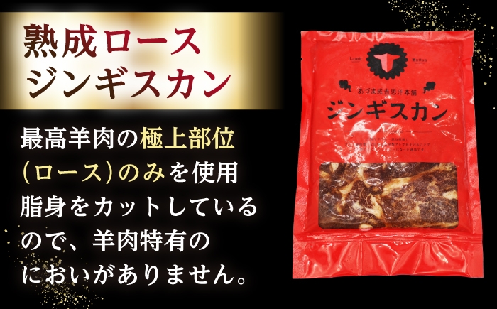 ジンギスカン 羊肉 マトン ロース 焼肉用 味付き 小分け 冷凍配送 北海道