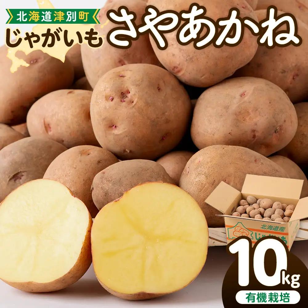【数量限定】R8年産先行受付 じゃがいも（さやあかね） 有機栽培  10kg | ジャガイモ 芋 さやあかね 馬鈴薯 大容量 新鮮 野菜 煮物 コロッケ ポテトサラダ ポテト 保存 特産 産地直送 北海道 津別町 送料無料