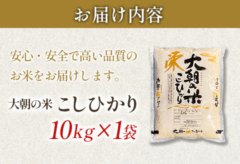 白米 精米 コシヒカリ 大朝の米こしひかり 栄ファーム 10kg