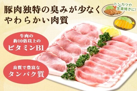 肥前さくらポーク詰合せAセット(ロースとんかつ用・ロース生姜焼き用)【JA トンカツ 生姜焼き 美味しい やわらか ジューシー 安全 高品質 ビタミン タンパク質豊富 限定生産 冷凍】 A3-F012