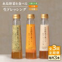 【ふるさと納税】【全3回定期便】糸島野菜を食べる生ドレッシング 3種セット (人参 大根と大葉 玉ねぎ)【糸島正キ】 [AQA020] 33000円 常温