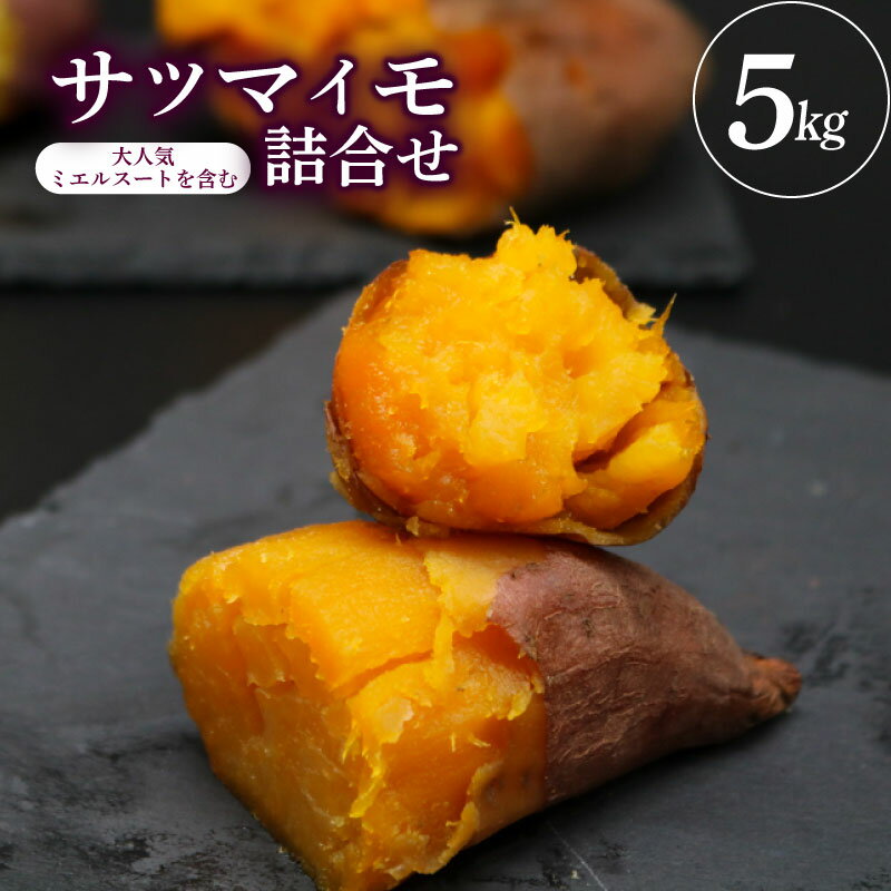 【ふるさと納税】 サツマイモ 受付は3月15日まで 詰め合わせ 5キロ ミエルスイート ＋1種類以上 安納黄金 紅はるか 土佐紅 焼き芋 焼いも 焼芋 やきいも 野菜 やさい 食品 人気 おすすめ 高知県 南国市