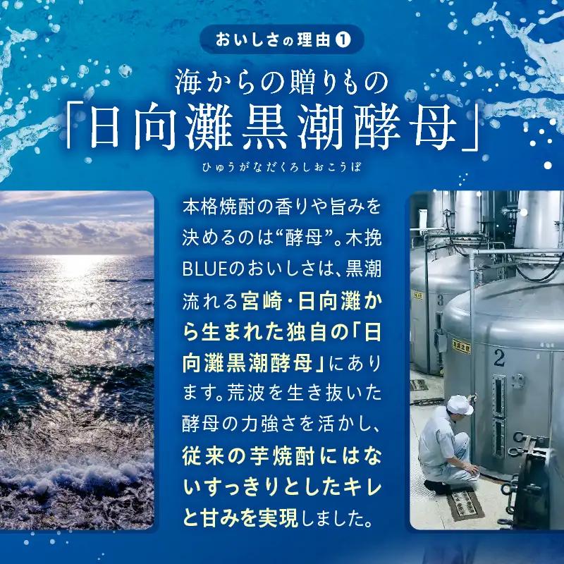 【最速便】木挽BLUE 20度 紙パック 1.8L 4本セット お酒 酒 アルコール 焼酎 芋焼酎 お湯割り 水割り ロック ストレート 贈答 贈り物 ギフト プレゼント 手土産