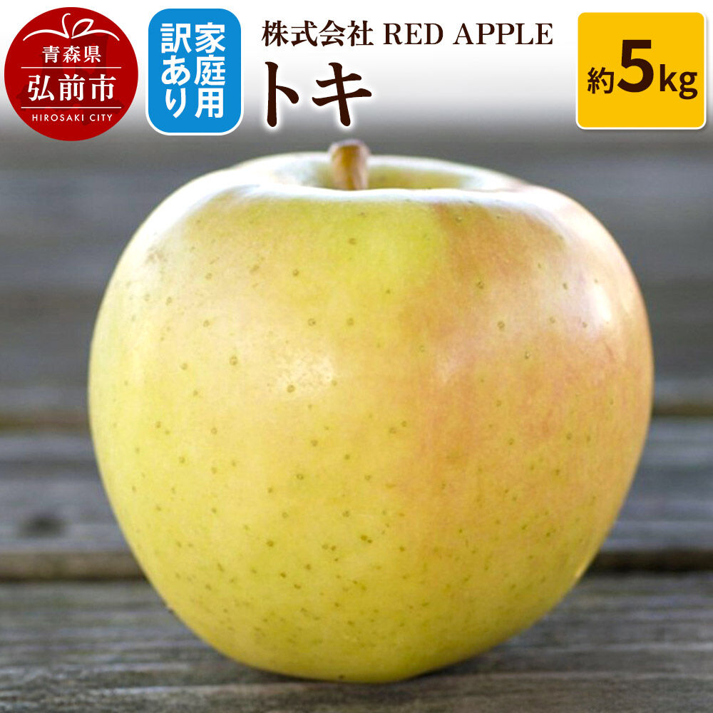 【ふるさと納税】【26年10月中旬〜発送】りんご【訳あり】家庭用 トキ 約5kg [アップル おいしい トキ りんご 黄色 果実 果物 美味 林檎]