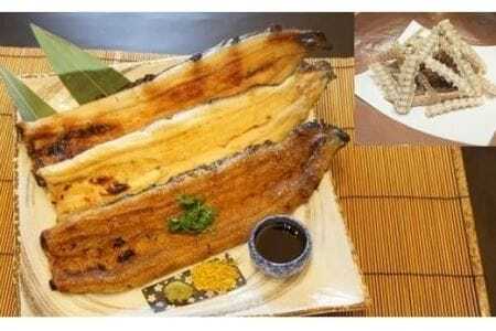 うなぎ割烹一愼 三種&骨せんべい うなぎ