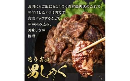 ハラミ 1kg (250g×4パック)  味付  牛肉 【ハラミ】【ho1468-1】