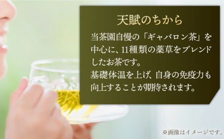 【全12回定期便】【心身ともにリラックス】ブレンド茶 「天賦のちから」・ギャバロン茶   (120g＋7個入)×２/回【上ノ原製茶園】[QAO037]