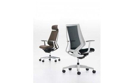 Mdw5_コクヨチェアー　デュオラ2(グラスグリーン・本体白)／可動肘・ヘッドレスト／フローリング用（Vキャスター）　／在宅ワーク・テレワークにお勧めの椅子