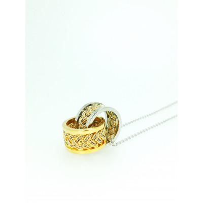 ふるさと納税 葛飾区 【葛飾ブランド認定の手編みジュエリー】PT900/K18手編みWトップ　1セット |  | 03