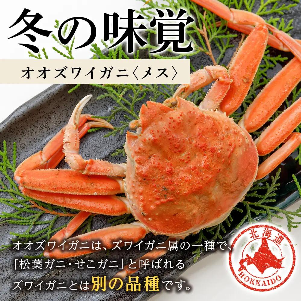 北海道産 生オオズワイガニ メス 1kg （加熱用） 〈斉藤水産〉 AM158