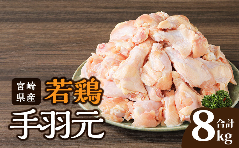 
宮崎県産 若鶏 手羽元 2kg×4袋 計8kg_M203-001_02
