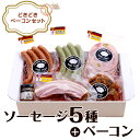 【ふるさと納税】ソーセージ ウインナー フランク 食べ比べ 豚肉 ブランド豚 ローズポーク ドイツ 国際 食肉加工 コンテスト 受賞 IFFA SUFFA 134どきどきベーコンセット！国際コンクール受賞ソーセージ入り！