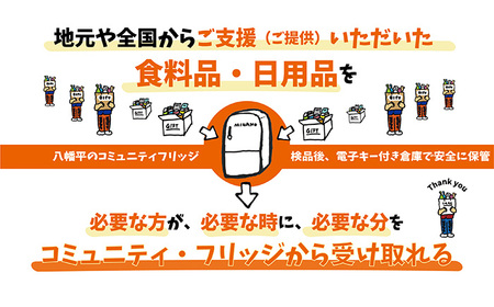 【思いやり型返礼品】ひとり親世帯の子どもと奨学生に食料品や日用品を無償提供する公共冷蔵庫「コミュニティ・フリッジ」への支援 ／ こども 応援 食料品支援 日用品支援 子ども支援 子育て支援 貧困 岩手