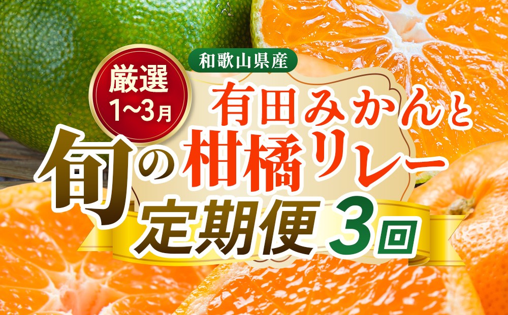 
            【定期便】厳選 柑橘定期便 S 3回（1～3月）※北海道・沖縄・離島への配送不可※1月・2月・3月に発送
          