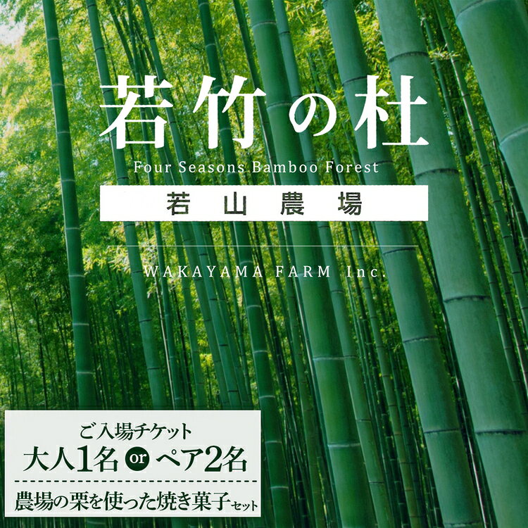 【ふるさと納税】【選べるチケット枚数】【若竹の杜 若山農場】ご入場チケット(大人1枚/ペアチケット)＆農場の栗を使った焼き菓子セット