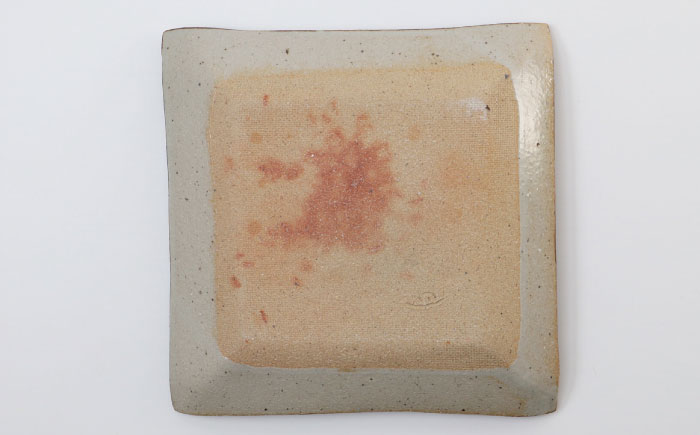 【唐津焼】絵唐津正方形陶板 / お皿 / 佐賀県 / 大杉皿屋窯 [41ABAC003]