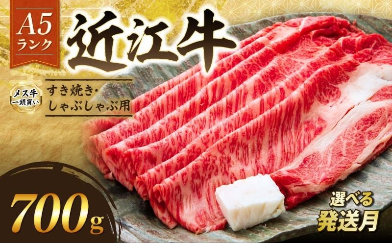 
                  【選べる発送月】 近江牛 A5 特上ロース すき焼き 700g 最短7営業日以内 スピード発送 9月~3月発送 A5ランク メス牛 特上 近江牛ロース ロース 牛肉 肉 お肉 和牛 黒毛和牛 国産牛 日本三大和牛 雌牛 ブランド牛 すきやき しゃぶしゃぶ お歳暮 おすすめ 滋賀 彦根 
                