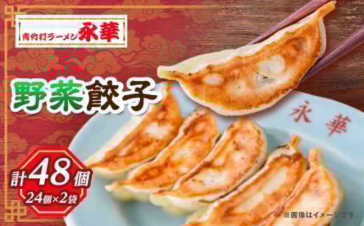 
            ＜佐野餃子(中)野菜餃子(1個27g)24個4人前＞×2袋 ＜離島・沖縄県不可＞_ 餃子 ぎょうざ 佐野餃子 野菜餃子 栃木県 佐野 おつまみ おかず 人気 おすすめ 送料無料 贈答 ギフト 冷凍 【1104104】
          