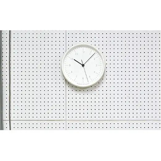 City Pop [電波時計] / ホワイト（YK23-03 WH） インテリア 掛時計 時間 SKPムーブメント シンプル 都会的でシックなクロック リビング 寝室  FAD-1038