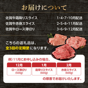 中山牧場 佐賀牛すき焼き しゃぶしゃぶ定期便｜佐賀牛 肉 定期便【Z115_03】