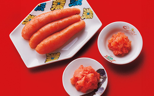 ふくやの明太子・花セット(味の明太子100g、あえもの明太子×2)【明太子 めんたいこ ふくや 魚介類 家庭用 お取り寄せグルメ ご飯のお供 お土産 詰合せ 食べ比べ 福岡県 筑前町 AH004】【価