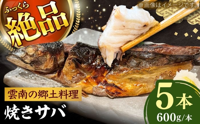
                  焼きサバ5本セット サバ 焼きサバ 魚 大容量 贈り物 ギフト 海鮮 魚貝 プレゼント 島根県雲南市/有限会社田丸屋魚店 [AIEH007]
                