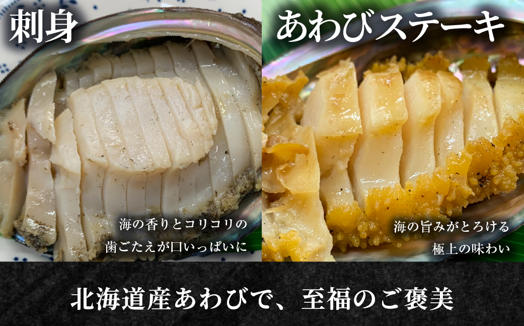 北海道室蘭産 天然活蝦夷あわび 4個入（1個100g～120g前後）（2026年1月中旬頃から順次発送予定） MROH011