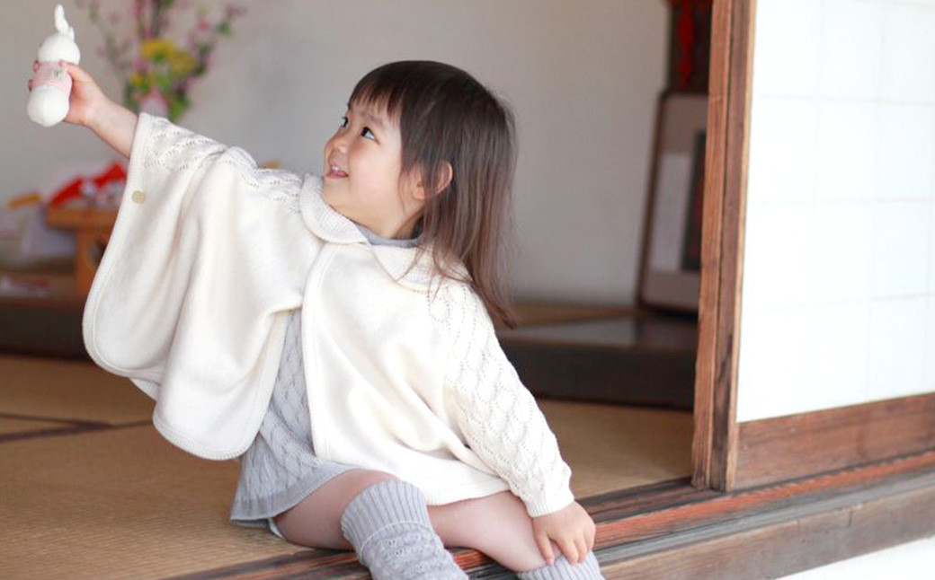 ポップコーン マント ベビー服 ベビー 赤ちゃん 羽織り ケープ