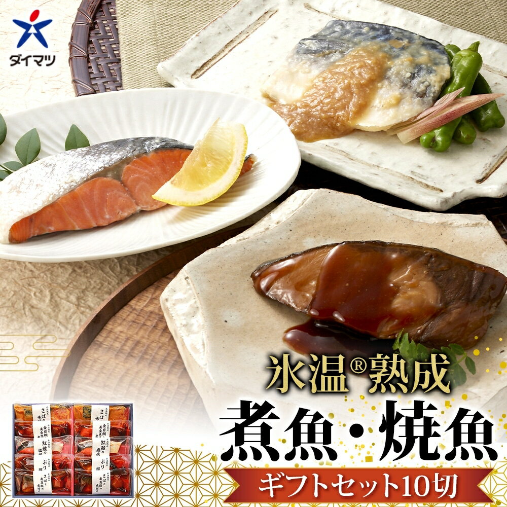 【ふるさと納税】〈山陰大松〉氷温熟成　煮魚・焼魚ギフトセット10切　IN-100ダイマツ