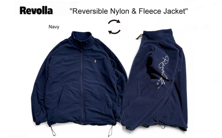 ファッション 洋服 2WAY リバーシブル ナイロン×フリース スタンドジャケット 2色  牧之原市 静岡 REVOLLA