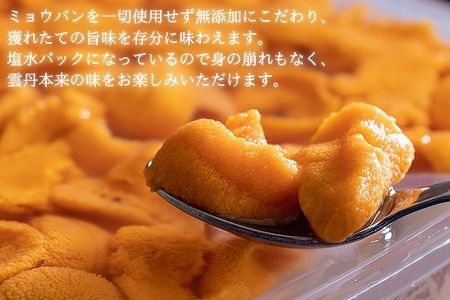 エゾバフンウニ塩水パック100g×2P(計200g) B-61003