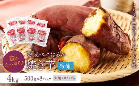 蜜がたっぷり♪熟成べにはるか 焼き芋（冷凍）4kg＜大地のいのち＞