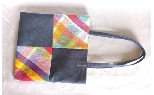 さをり織り トートバッグ【思いやり型返礼品（支援型）】障がい者支援 福祉作業所 障害者 手作り