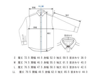 50-31　播州織メンズシャツ ボタンダウン 【WASHI】「THE INDUSTRY WORKS」（1着）【TIW_164（ホワイト）】Mサイズ