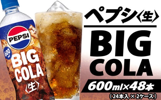 ペプシ コーラ 生 600ml 48本 （24本入 × 2ケース） pepsi 常温 ペットボトル サントリー 炭酸 炭酸飲料 常備 飲料 ジュース 箱 ペプシBIG＜生＞ 入山乾商店 埼玉県 羽生市