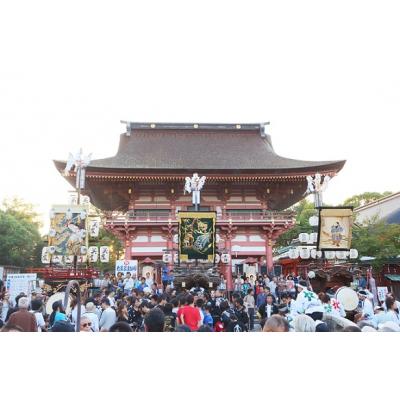 ふるさと納税 津島市 【尾張津島秋まつり】(石採祭車)オリジナルデザイン巾着バッグ&メッシュキャップ【Fサイズ】セット |  | 03
