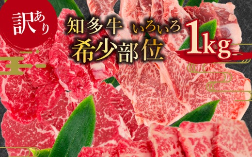 知多牛 焼肉 希少部位 1kg 訳あり 牛肉 国産 ブランド牛 冷凍 1キロ 厳選 ラムシン イチボ 中落ちカルビ ヒレ ロース芯 トモサンカク ネクタイ リブキャップ 赤身 肉 精肉店 直送 愛知県 美浜町