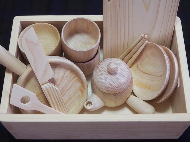ままごとセット 河内材 ヒノキ 檜 天然木 子どもの日 孫 プレゼント 誕生日 手作り キッチン用品 知育 玩具 おもちゃ 男の子 女の子 ままごと遊び ままごとセット ままごとキッチン