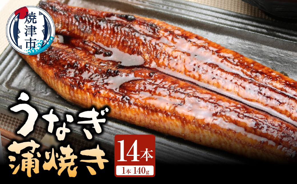 a90-010　静岡県産 うなぎ蒲焼き 14本